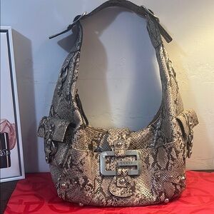 GUESS Snake Print Shoulder Bag